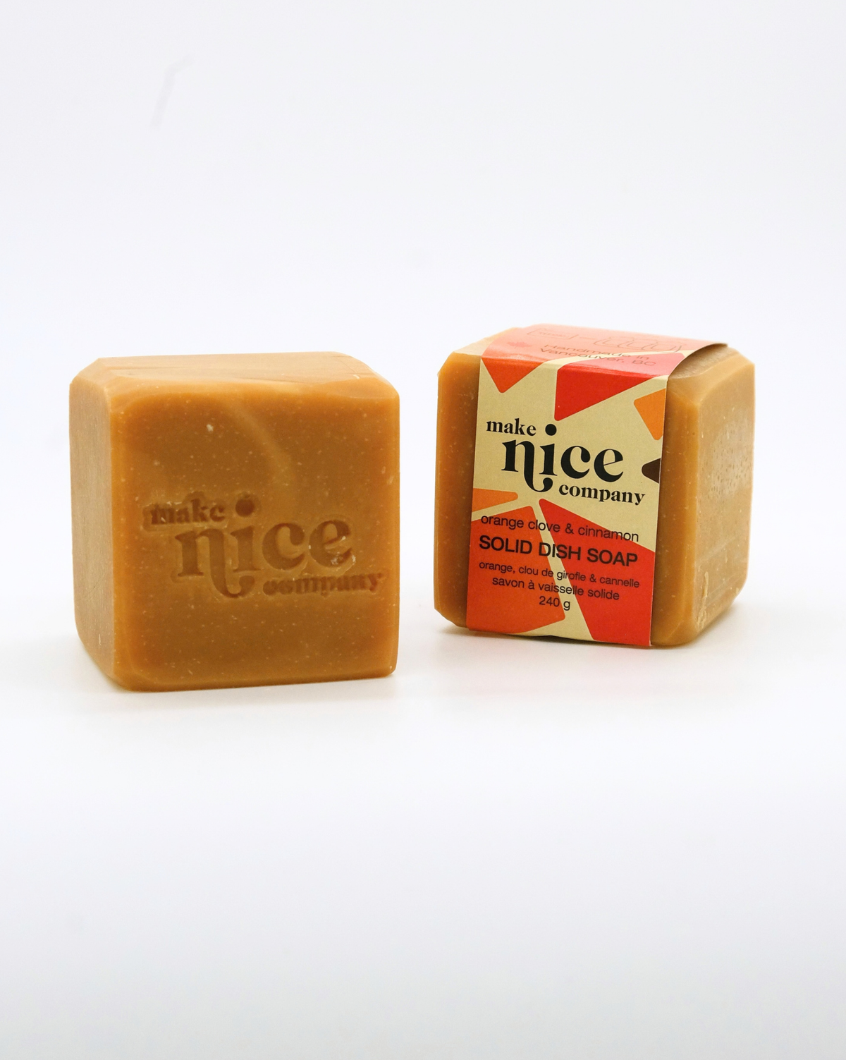 Orange Clove + Cinnamon Solid Dish Soap