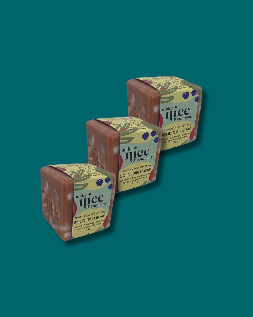 Rosemary + Juniper Solid Dish Soap