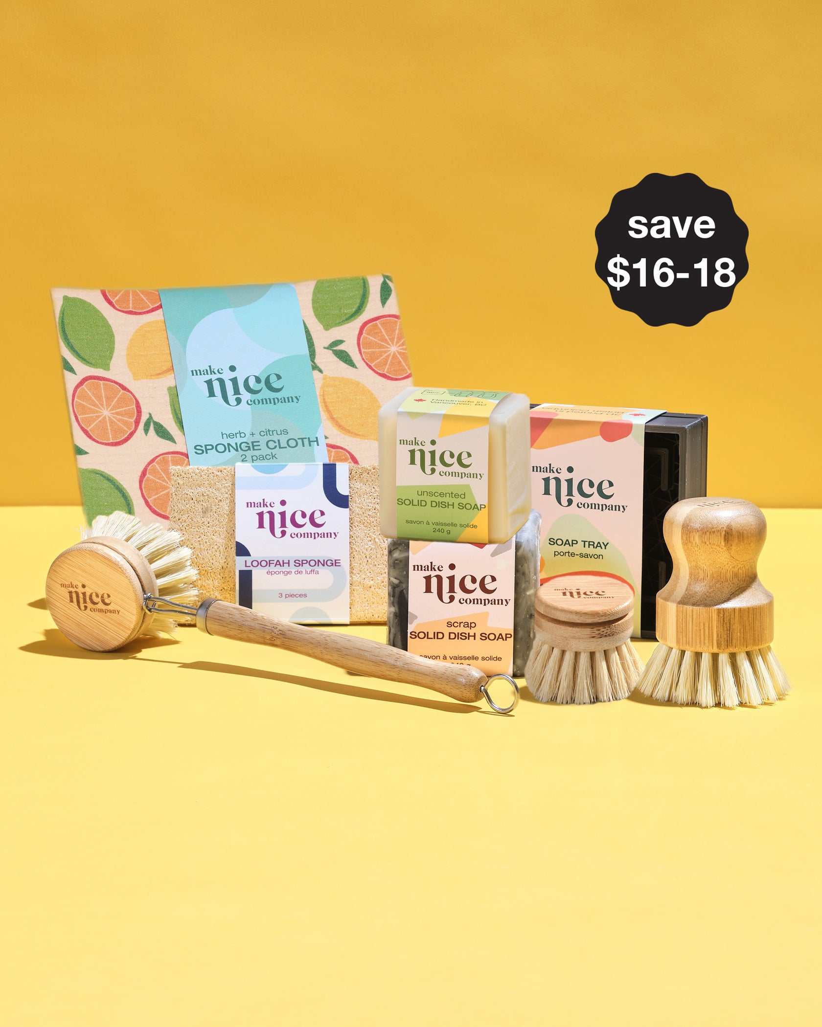 Scrap Solid Dish Soap zero waste & vegan dish soap Make Nice Company